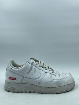 Authentic Supreme X Nike Air Force 1 Low White M 7