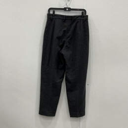Womens Gray Pleated Slash Pockets Front Straight Leg Dress Pants Size 38 alternative image
