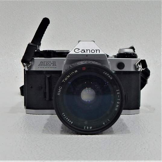 Canon AE-1 Program 35mm SLR Film Camera w/ 28-70mm Lens & Manual image number 3