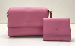 Kate Spade Saffiano Leather Perry Crossbody Pink