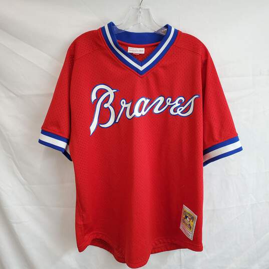 Buy the Mitchell & Ness Atlanta Braves Dale Murphy #3 Pullover