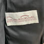 Authentic Mens Black Long Sleeve Notch Lapel Two Button Blazer Size 35 S image number 4