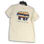 Ivory Ella Womens White Graphic Print Crew Neck Pullover T-Shirt Size S image number 2