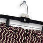 NWT Womens Purple White Striped Flat Front Slash Pocket Casual Shorts Sz 0 image number 3
