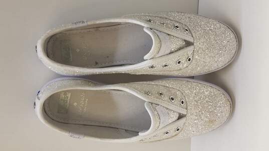 Keds Women's White Glitter Shoes sz  6.5 image number 6