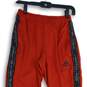 Adidas Mens Red Elastic Waist Tapered Leg Pull-On Track Pants Size Small image number 3
