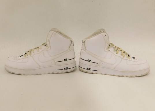 Nike Air Force 1 High Dual Air White Black Men's Shoe Size 14 image number 5