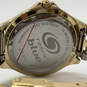 Designer Fossil Blue Gold-Tone Round Dial Chain Strap Analog Wristwatch image number 4