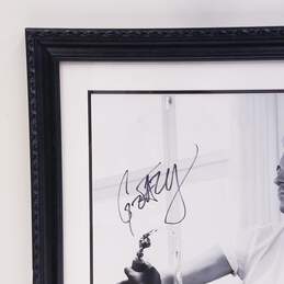 Custom Framed, Matted & Signed 17 x 17 Black & White Photo of Rapper G-Eazy alternative image