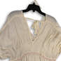 Womens White Embroidered Smocked Love On The Run Mini Dress Size Small image number 4