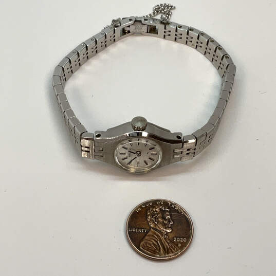 Designer Seiko 11-0639 Windup 17 Jewels Stainless Steel Analog Wristwatch image number 2