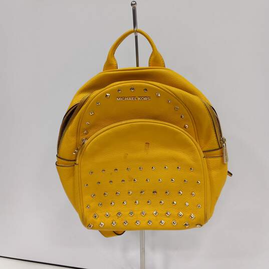 Michael Kors Erin Leather Studded Backpack image number 1