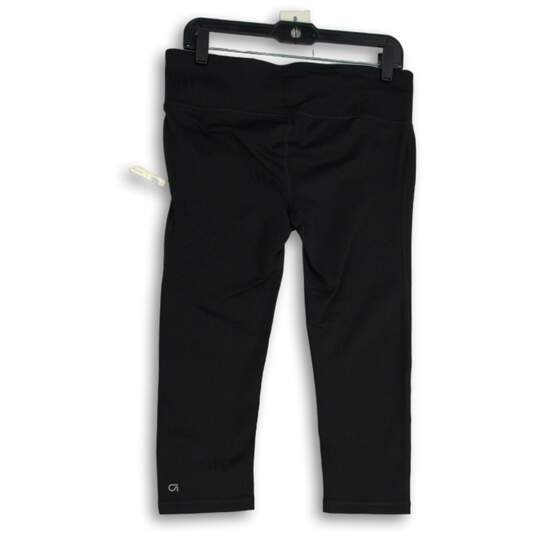 NWT Gap Womens Black GFast High Elastic Waist Pull-On Cropped Leggings Size L image number 2