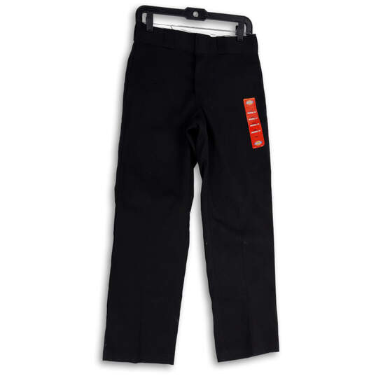NWT Mens Black 874 Original Fit Flat Front Straight Leg Work Pants Sz 30X30 image number 1