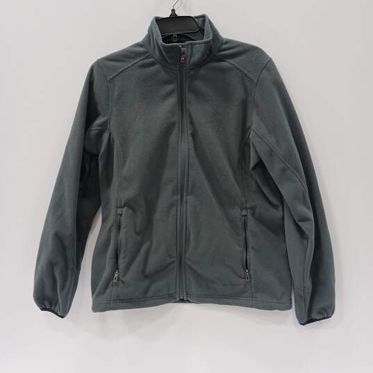 L.L. Bean Gray Polartec Fleece Full Zip Jacket Misses/Women's Size S Reg image number 1