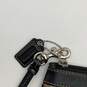 Coach Womens Beige Black Logo Charm Zipper Pocket Coin Purse Wristlet Wallet image number 3