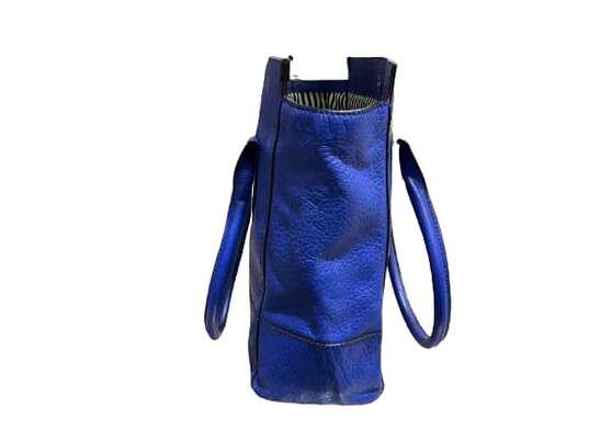 Blue Leather Handbag image number 4