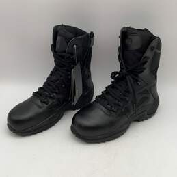 NWT Reebok Mens Black High-Top Lace-Up Steel Toe Combat Boots Size 7.5 alternative image