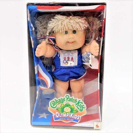 2 1996 Cabbage Patch Kids OlympiKids Special Edition Swimming & Track And Field Dolls IOB image number 3