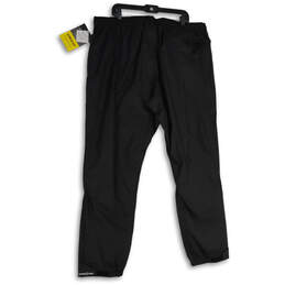 NWT Mens Black Elastic Waist Flat Front Pull-On Jogger Pants Size XXL alternative image
