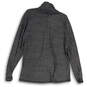 Mens Gray Heat Gear Raglan Sleeve 1/4 Zip Mock Neck Pullover T-Shirt Sz XXL image number 2