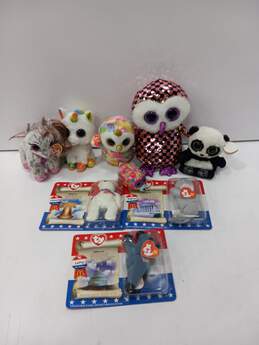Bundle of 9 Assorted TY Stuffed Animals