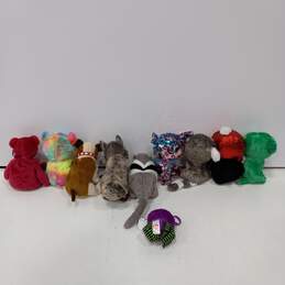 10pc Bundle of Assorted TY Plush Animals alternative image