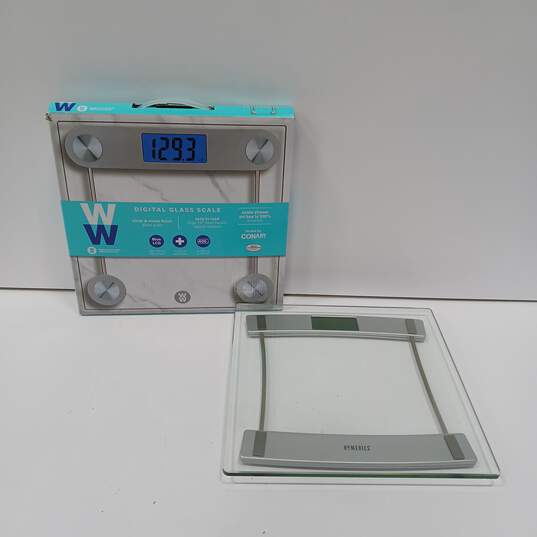 Homedics Weight Waychers W SC-405 Digital Glass Weight Loss Scale 400lb Capacity image number 1