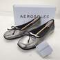 Aerosoles Women's Catalina Graphite Silver Faux Leather Flats Size 9.5M image number 1