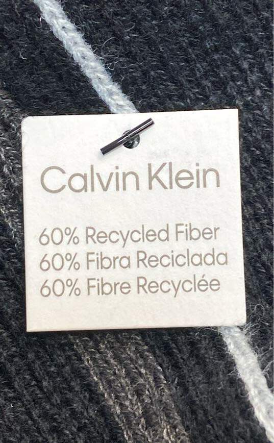 Calvin Klein Multi Striped Long Scarf Wrap image number 5