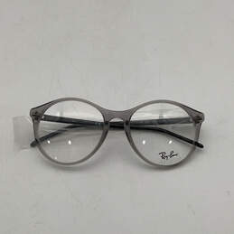 Womens RB 5371 Gray Clear Lens Plastic Full Rim Round Eyeglasses With Case alternative image