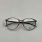 Womens RB 5371 Gray Clear Lens Plastic Full Rim Round Eyeglasses With Case image number 2