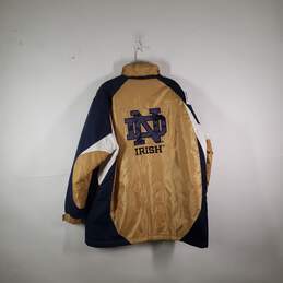 Mens Long Sleeve Notre Dame Fighting Irish Football Windbreaker Jacket Size XL alternative image