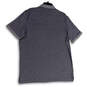 NWT Mens Gray Short Sleeve Spread Collar Button Front Polo Shirt Size XL image number 2