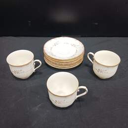 Mikasa Fine Ivory China 3 Cups and 6 Saucers