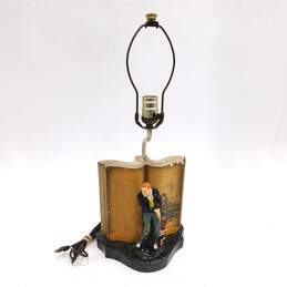 VNTG Royal Doulton Uriah Heep Figural Charles Dickens Book Table Lamp For Repair