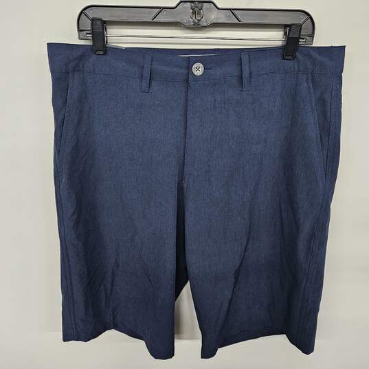 BKE Hybrid Standard Fit Blue Shorts image number 1