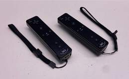 Set Of 2 Nintendo Wii Motion Plus Remotes- Black alternative image