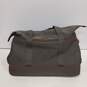 Womens Gray Brown Studded Zip Double Handle Shoulder Tote Bag image number 2