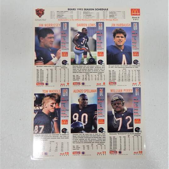 Chicago Bears McDonald's Urlacher Bobblehead Unpunched Cards & Pennant Flag image number 13