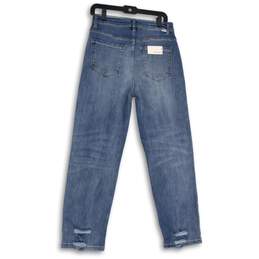NWT Risen Jeans Womens Blue Denim Distressed Straight Leg Jeans Size 9/29 alternative image