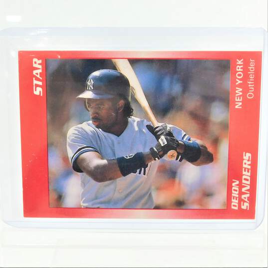 1989 Deion Sanders Star Rookie NY Yankees image number 1