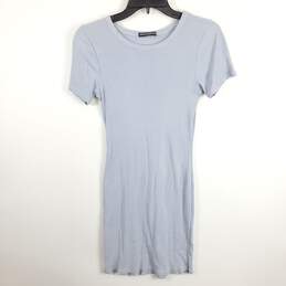 Brandy Melville Women Pastel Blue Ribbed Dress OS