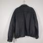 Mens Leather Long Sleeve Slash Pockets Full-Zip Motorcycle Jacket Size XXL image number 2