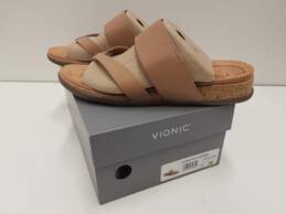 Vionic Leather Sandals Macaroon 11