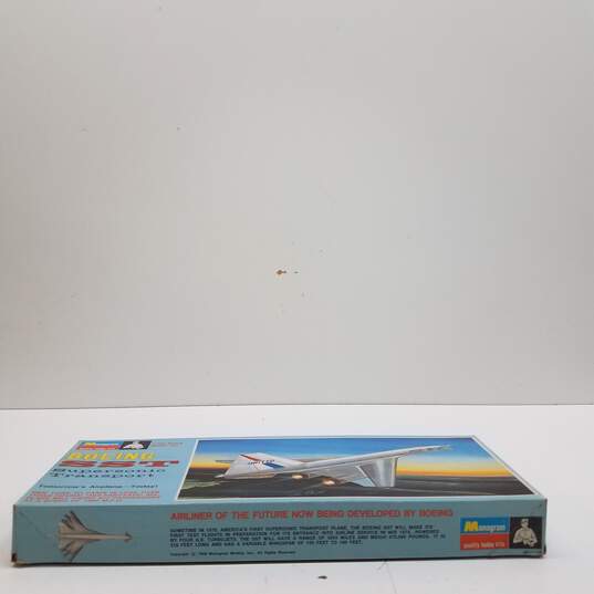 Vintage 1968 Monogram Kit PA211 1/400th Scale Boeing Super Sonic Transport plastic model kit image number 2
