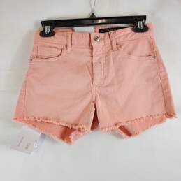 Armani Exchange Women Pink Raw Shorts Sz 26 NWT