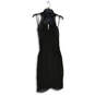 NWT Womens Black Embellished Keyhole Halter Neck Midi Sheath Dress Size 38 image number 2