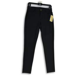 NWT Womens Black Denim Dark Wash 5 Pocket Design Skinny Leg Jeans Size 4