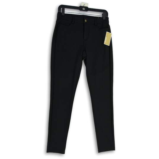 NWT Womens Black Denim Dark Wash 5 Pocket Design Skinny Leg Jeans Size 4 image number 1